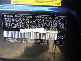 2007 LEXUS GS350 GRAY 3.5 AT Z20258